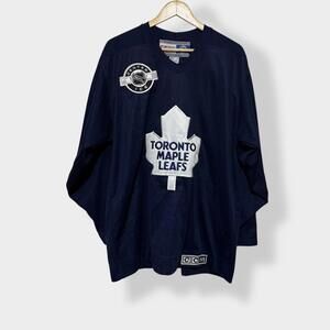 Vintage 90s Toronto Maple Leafs Centre Ice Jersey Adult Blue Sz Medium NHL Men’s
